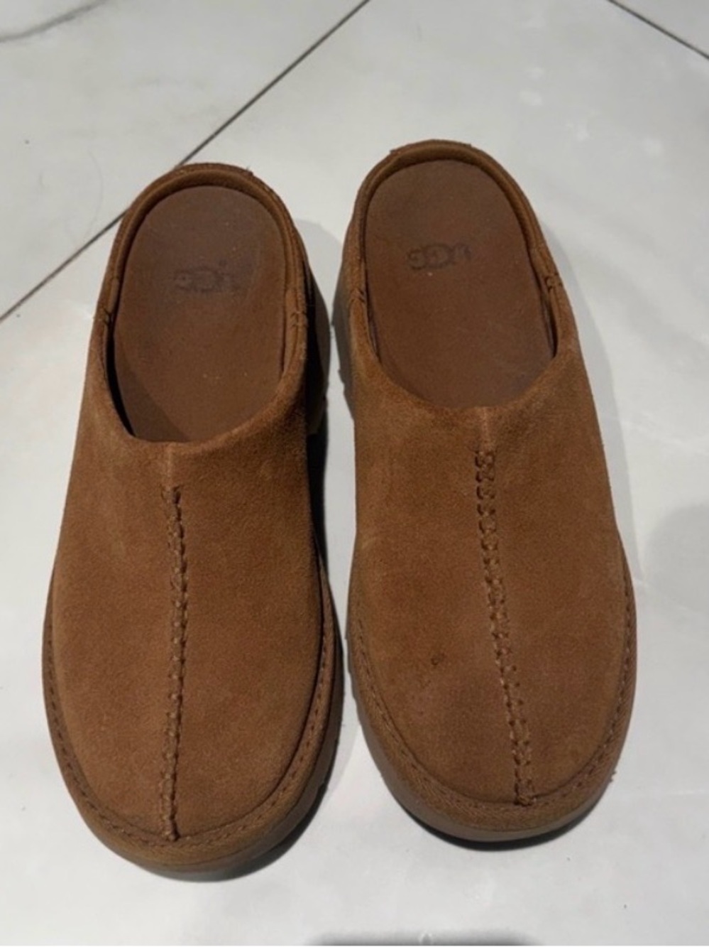 UGG Brown Suede Slip-On Mule